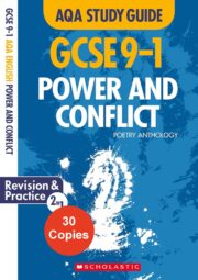 AQA Study Guide: GCSE 9-1 Power And Conflict Poetry Anthology 30 Copies
