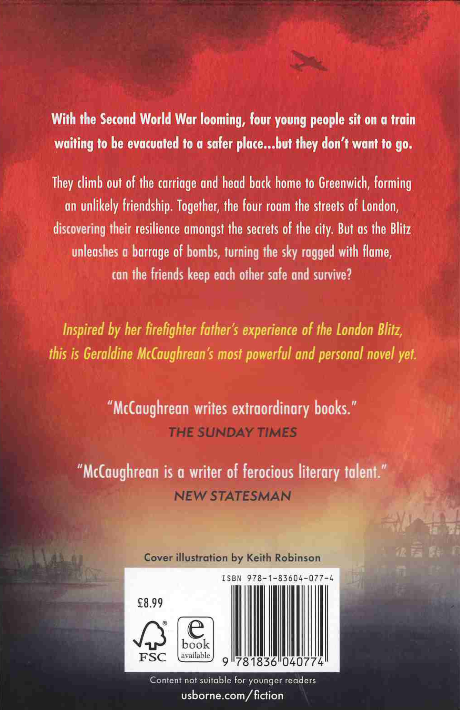 Under A Fire Red Sky back cover
